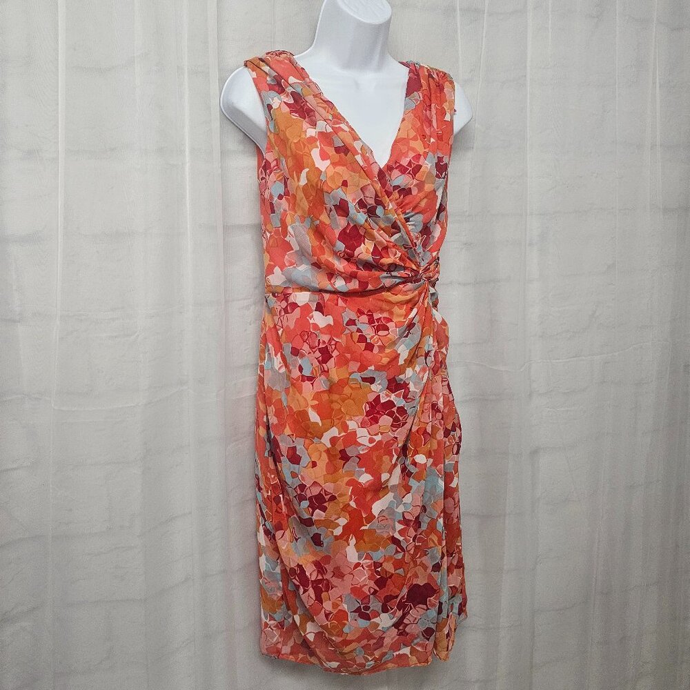 Andre Oliver Dress Coquette Sleeveless Pink Orange Retro 4 - Picture 4 of 13